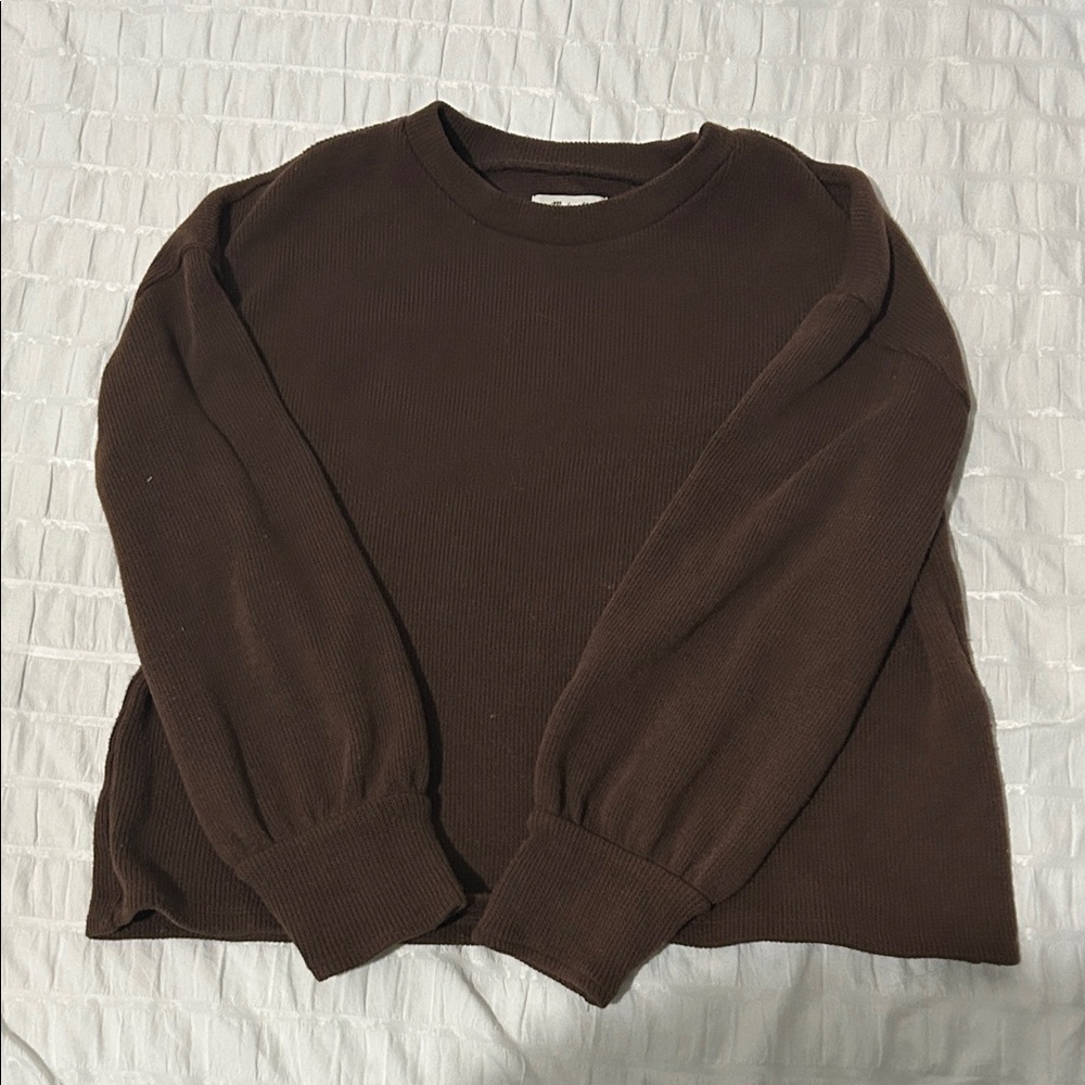Classic Crewneck Women’s Sweater in Rich Brown